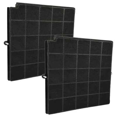 Image de vhbw 2x Filtres à charbon actif compatible avec Airforce F201, F205 A 90 TSE, F176 BK SL Castel 875200, F182 5557024, F206 TSE hotte aspirante