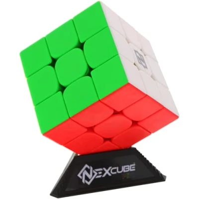 Image de Nexcube Pro 3X3 Casse Tête A Partir De 8 Ans Le Cube Rapidité Et Réflexion Des Pros Rotation Facilecoins Arrondis Puzzle 1 Joueur
