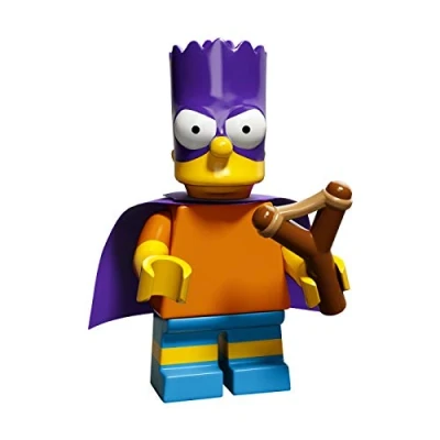 Image de LEGO The Simpsons Series 2 Collectible Minifigure 71009 Bart Simpson (Bartman) by