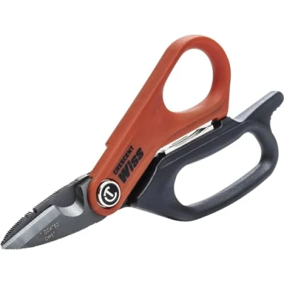 Image de Wiss CW5T Ciseaux D&#039;électricien Coupe Câble Avec Un Design Ergonomique Pour Une Utilisation Facile (152 Mm)