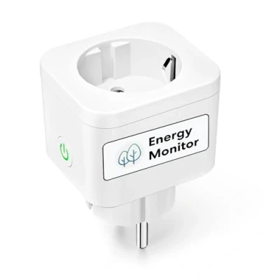 Image de Meross Prise Connectée (Type F), 16A WiFi Compatible avec Alexa et Google Home, Mesure de Consommation d&#039;Énergie pour Panneau Solaire Photovoltaïque, Configuration Bluetooth