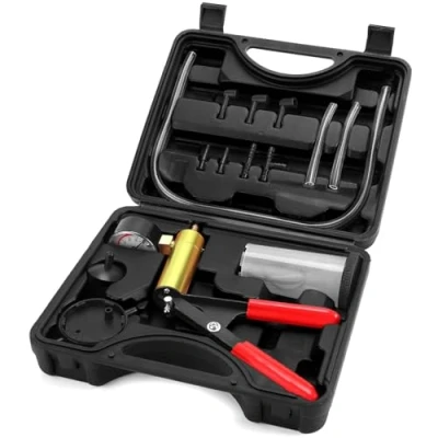 Image de Awsuc Kit Pompe a Vide Purge Liquide de Frein Vidange Manuelle Moto Voiture, Outil Testeur à Pression et Dépression Purgeur Embrayag avec Adaptateurs Automobile