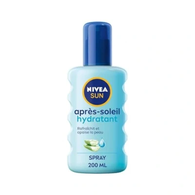 Image de NIVEA SUN spray après soleil hydratant (1 x 200 ml), corps à l&#039;aloe vera bio pour une hydratation intense et longue durée