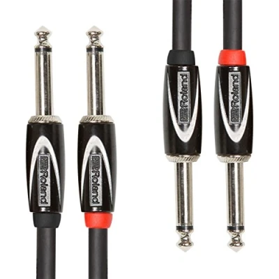 Image de Câble d’interconnexion gamme Black Roland Connecteurs jack 1/4 de pouce, 1 m RCC 3 2814