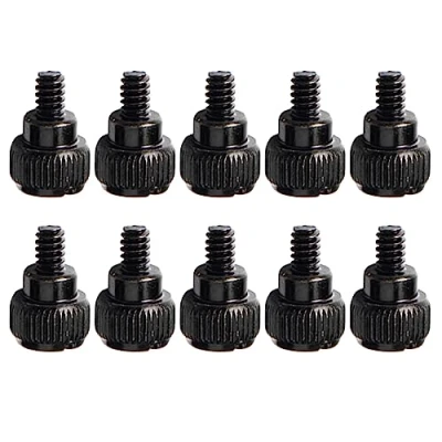 Image de GAOHOU Lot de 10 vis pour étui d&#039;ordinateur Noir Taille 6# 32 x 5 mm