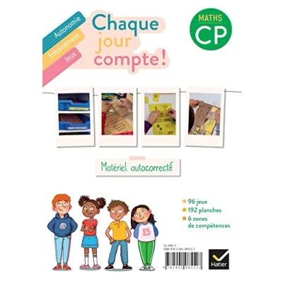 Image de Chaque jour compte Maths CP Ed. 2022 Les ateliers : jeux autocorrectifs