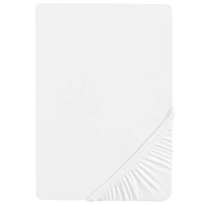 Image de roba Drap Housse Bébé safe asleep® pour Lit 60 x 120 cm à 70 140 Jersey Extensible 100% Coton Bio Certifié OEKO TEX® et GOTS Blanc