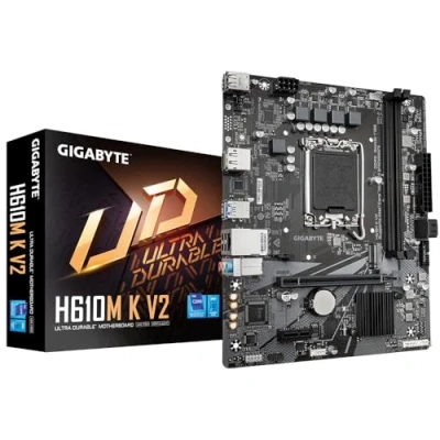 Image de GIGABYTE H610M K V2 Carte mère Processeurs Intel Core 14? génération, jusqu&#039;à 5600 MHz DDR5, 1xPCIe 3.0 M.2, LAN 1GbE, USB 3.2 Gen 1 Neuf