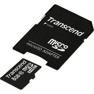 Image de Transcend TS8GUSDHC10 mémoire flash 8 Go MicroSDHC NAND Classe 10 Neuf