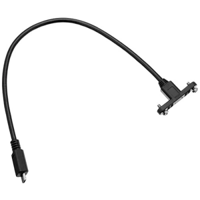 Image de DeLOCK Rallonge de câble USB Micro Type B (M) pour (F) rackable sur panneau 2.0 25 cm noir