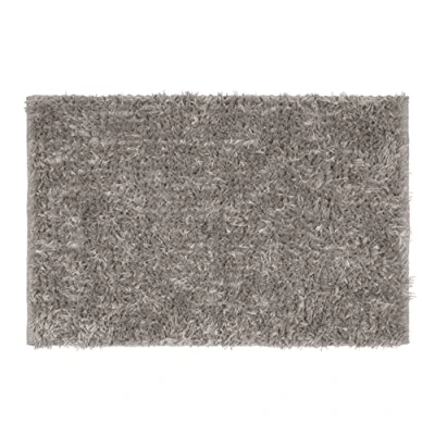 Image de WENKO tapis de bain Lanas, douche fabriqué à partir bouteilles en plastique recyclées, aspect laine mouton, dessous antidérapant, lavable 40 C, dimensions (L x H) : 60 90 cm, taupe