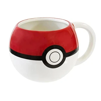 Image de KIDS LICENSING Taza 3D Poke Ball Pokemon 445ml Does Not Apply Tasse Pokéball, KL86085, Coloré, One Size