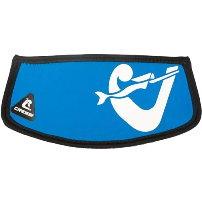 Image de CRESSI Simply Neo Mask Strap Cover Housse en néoprène pour Masque de plongée et Tuba Unisexe, Bleu/Blanc, Taille Unique