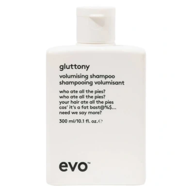 Image de Evo Shampoing Volumisant Gluttony 300ml sans Sulfate Qui Donne du Volume et Renforce les Cheveux Fins