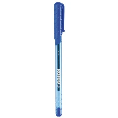 Image de Kores K2 : Stylos à Bille Bleus, Pointe Fine Biro de 0,7 mm avec Encre Anti Salissures pour une Écriture Douce, Prise en Main Souple, Fournitures Scolaires et Bureau, Paquet 12