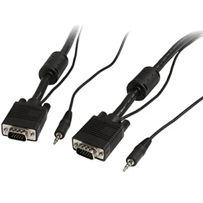Image de STARTECH.COM Câble vidéo coaxial pour écran VGA haute résolution avec audio HD15 M/M 5 m