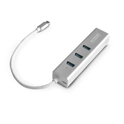 Image de Urban Factory TCM02UF station d&#039;accueil USB 3.2 Gen 1 (3.1 1) Type C Argent Neuf
