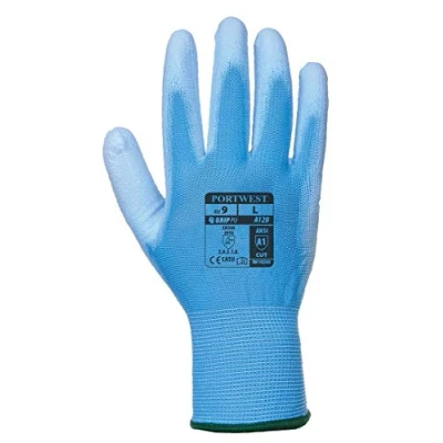Image de Portwest Gant enduit PU, Couleur: Bleu, Taille: M, A120B4RM