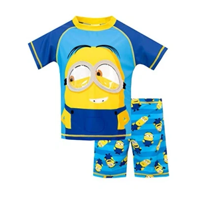 Image de Despicable Me Maillot de Bain Deux pièces Minions Garçon Multicolore 11 12 Ans