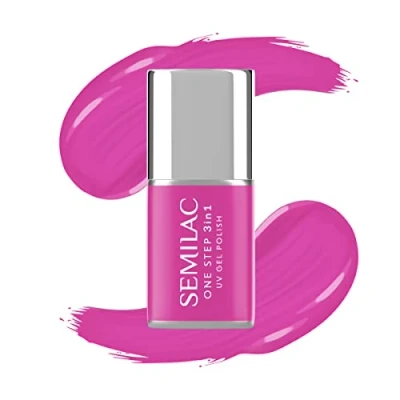 Image de Semilac One Step Vernis à ongles UV 3 en 1 S685 rose violet 7 ml