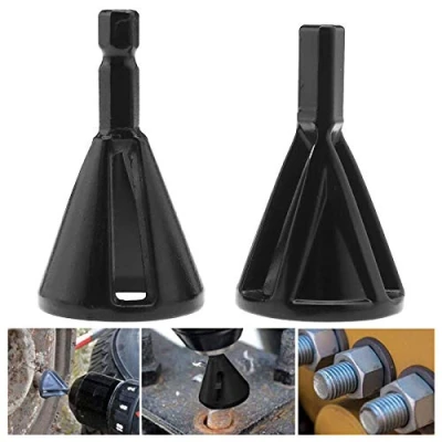 Image de Deburring Tool Enlever Bavure Acier Inoxydable Outil De Chanfrein En Externe D&#039;ébavurage À Chanfreiner Rapidement Les Réparations Endommagés Boulons（2 pièces）