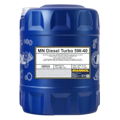 Image de MANNOL MN7904 20 Huile Moteur Diesel Turbo 5W 40 API CI 4/SL 1 x l