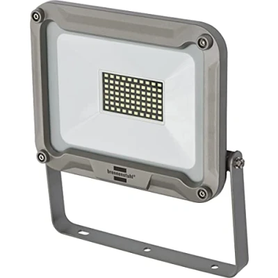 Image de Brennenstuhl Projecteur LED JARO 5050 / Spot pour une utilisation en extérieur (Projecteur montage mural 50W aluminium, IP65) Gris 4400 lm