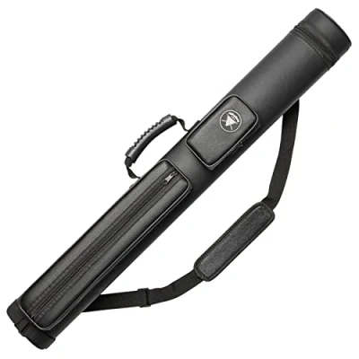 Image de Adhafera Étui Rigide pour Queue de Billard, 2 x 2, en Cuir synthétique, Accessoires Billard
