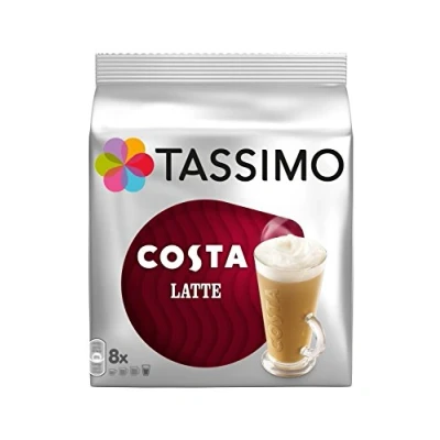 Image de TASSIMO Costa Latte 16 T DISCs (Extra Large Cup Size) 8 Servings