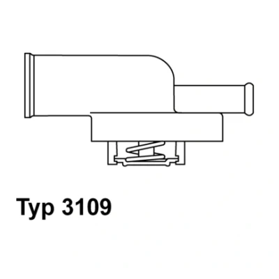 Image de WAHLER 3109.87D Thermostat d&#039;eau 87 avec joint d&#039;étanchéite LANCIA: DELTA 2, FIAT: Uno 3/5 portes, Tipo portes