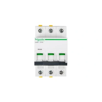 Image de Schneider A9F03340 Disjoncteur IC60 N 3P 40 A w caractéristique