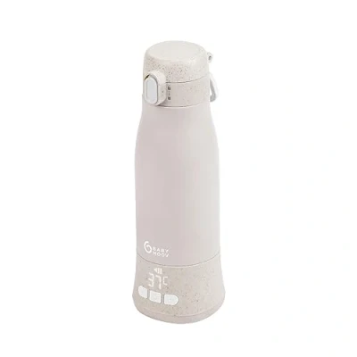Image de Chauffe biberon nomade Moov &amp; Feed BABYMOOV 340ml minéral beige Réglage température Maintien chaud