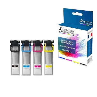Image de PREMIUM Cartouche Compatible pour EPSON T11C1 Multi Couleurs x 4 WF C5390DW, C5890DWF, Workforce Pro C5890DWF.