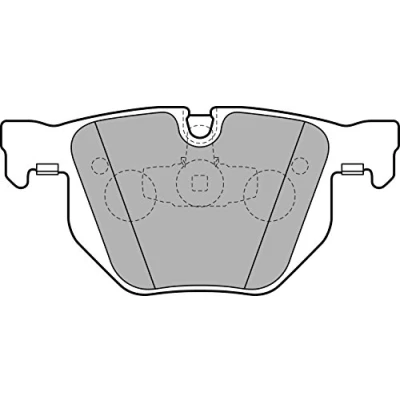 Image de DELPHI LP2256 Jeu de plaquettes frein préparé pour indicateur d&#039;usure avec tôle anti bruit sans accessoires BMW: 3 Touring, Berline, Coupe