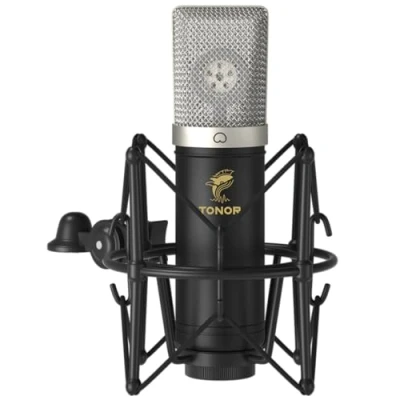 Image de TONOR Microphone à Condensateur Cardioïde USB avec Taux d&#039;échantillonnage 192kHz/24Bit, Bras, Support Antichoc pour Diffusion, Enregistrement, Jeux, Baladodiffusion, Voix Off, Youtube, TC 2030