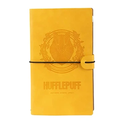 Image de Grupo Erik Ensemble Carnet de Voyage Harry Potter Poufsouffle Notes 2 en 1 Notebook Simili Cuir