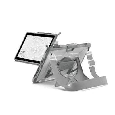 Image de URBAN ARMOR GEAR UAG Étui Plasma 10,5&quot; avec dragonne et bandoulière pour Microsoft Surface Go 4/Surface 3/Surface 2/Surface Blanc/Gris