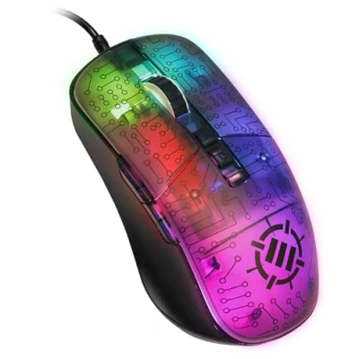 Image de ENHANCE Voltaic 2 Gaming Mouse Souris PC avec 7 Boutons Programmables, 000 DPI, Ergonomique Un Design de Circuit Clair Logiciel Inclus