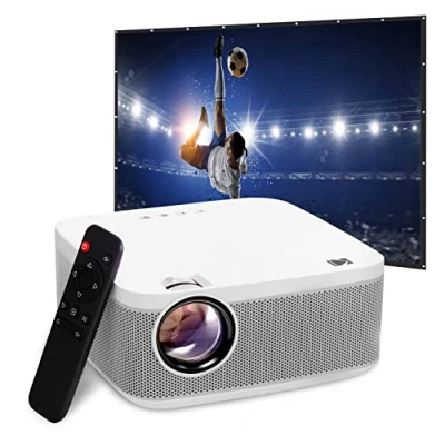 Image de KODAK FLIK X10 Full HD Kit de projecteur multimédia Mini système cinéma Maison Portable Compact 1080p avec écran Projection 100&quot;, télécommande, trépied, câble HDMI