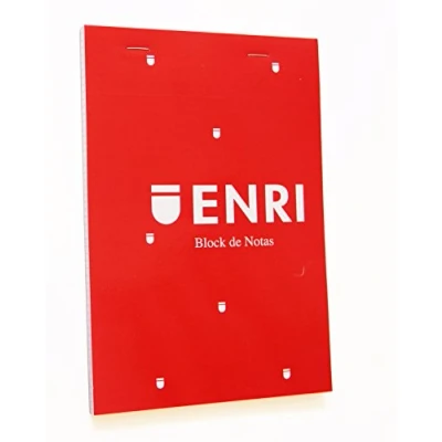 Image de Pack papier cahier carnet Enri 100101102 de 10 blocs notes grapados a couverture souple, A6/105 x 148 mm