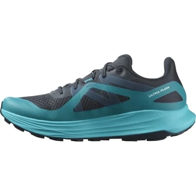Image de Salomon Ultra FLOW Chaussures de running, Homme, Taille: 46, Carbon/tahitian tide/deep dive Tissu / matière synthétique