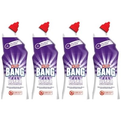 Image de Cillit Bang Gel WC Nettoyant Surpuissant Javel Lot de 4 x 750 ml