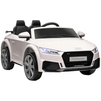 Image de HOMCOM Véhicule électrique Enfant TT RS 12 V 30 W V. Max. 3 Km/h télécommande Effets sonores + Lumineux Blanc