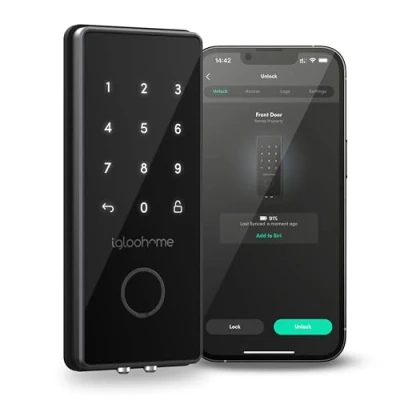 Image de Igloohome Smart Deadbolt Verrou Intelligent PIN et Bluetooth Accès à Distance Noir