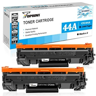 Image de TOPRINT Cartouches Toner Compatibles d&#039;Impression 44A CF244A 2 Noir 1000 Pages pour Imprimantes HP LaserJet Pro M15 M15a M15w M16 M16a M16w, MFP M28 M28a M28w M29 M29a M29w