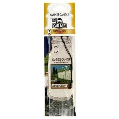 Image de Yankee Candle Bougie Diffuseur de Parfum pour Voiture (Lot 3) «Clean Cotton»
