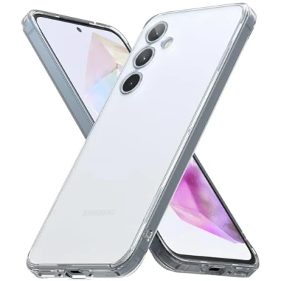 Image de Ringke Coque Compatible avec Samsung Galaxy A35 5G [Fusion Matte] Translucide Rigide Polycarbonate Back TPU Souple Bumper Étui Antichoc Protection pour Matte Clear