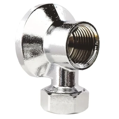 Image de SOMATHERM FOR YOU, Applique murale pour robinet de machine à laver, écrou collet battu Ø12mm, sortie femelle 1/2&quot;, laiton chromé, robuste et esthétique, installation facile, norme ACS