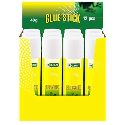 Image de D.RECT Lot de 12 batons colle PVA 40g Stick