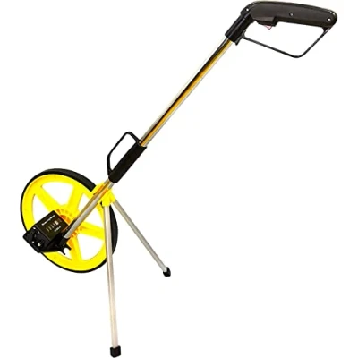 Image de Mètre Roue de mesure précision avec éclairage compteur, support et sac transport Stable, léger pliable pour la construction, le jardin les terrains sport